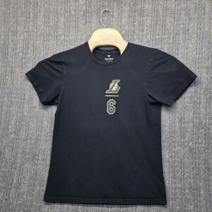 Fanatics LeBron James Lakers Shirt Mens Small Black Scoring Leader Record Goat 6